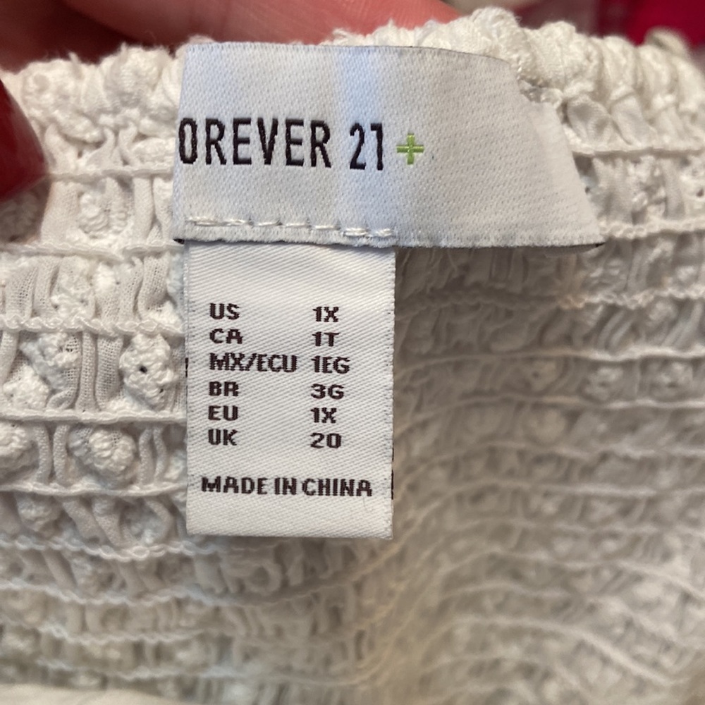 Forever 21 - White Corset Cami Dress - 1X / 14 - Picture 7 of 7
